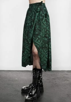ISL1 Ophidia Wrap Skirt -Womens Clothing Sales AW22IS349 Ophidia Wrap Skirt 002 800x