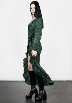 ISL1 Ophidia Wrap Maxi Dress -Womens Clothing Sales AW22IS351 Ophidia Wrap Maxi Dress 009 800x