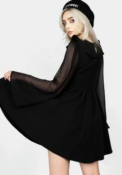 JB1 Baudelaire Lace Up Dress -Womens Clothing Sales AW22JB121 BAUDELAIRE LACE UP DRESS 016 800x