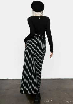 JB1 Deranged Stripe Denim Maxi Skirt -Womens Clothing Sales AW22JB194 DERANGED STRIPE DENIM MAXI SKIRT 010 800x