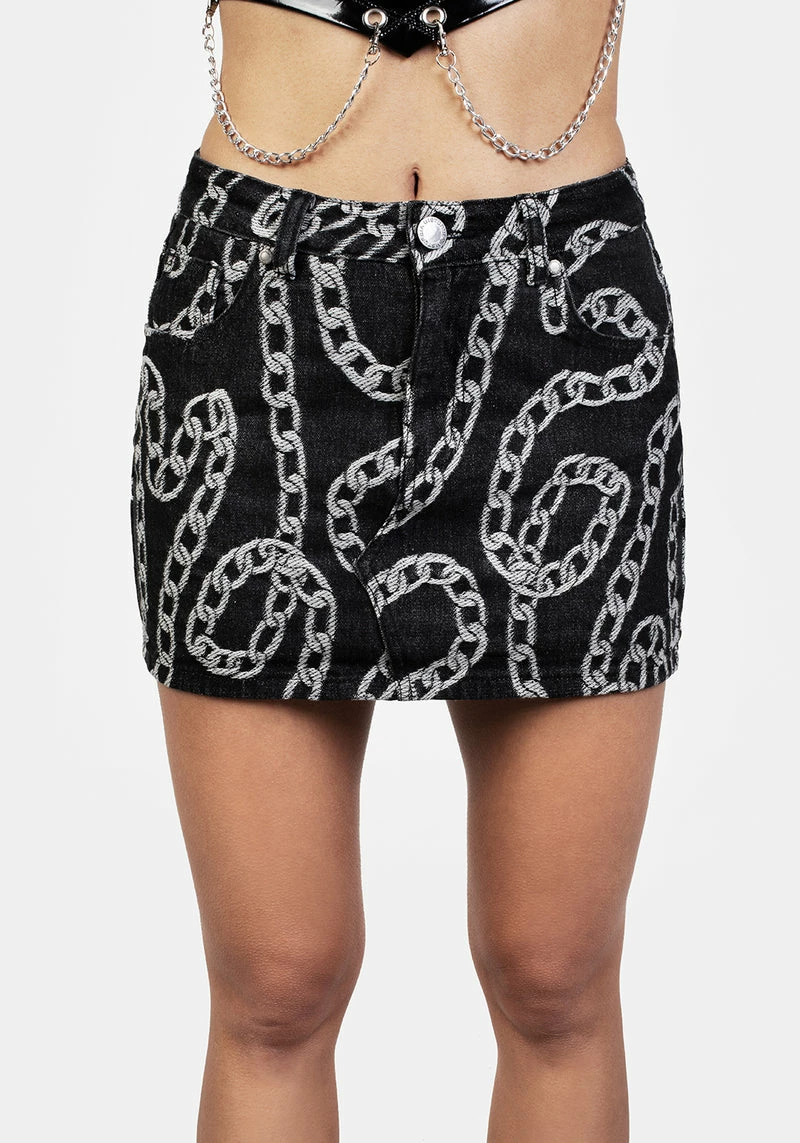 JB1 GROUNDED LOW RISE DENIM MINI SKIRT 3 JB1 GROUNDED LOW RISE DENIM MINI SKIRT - Image 3