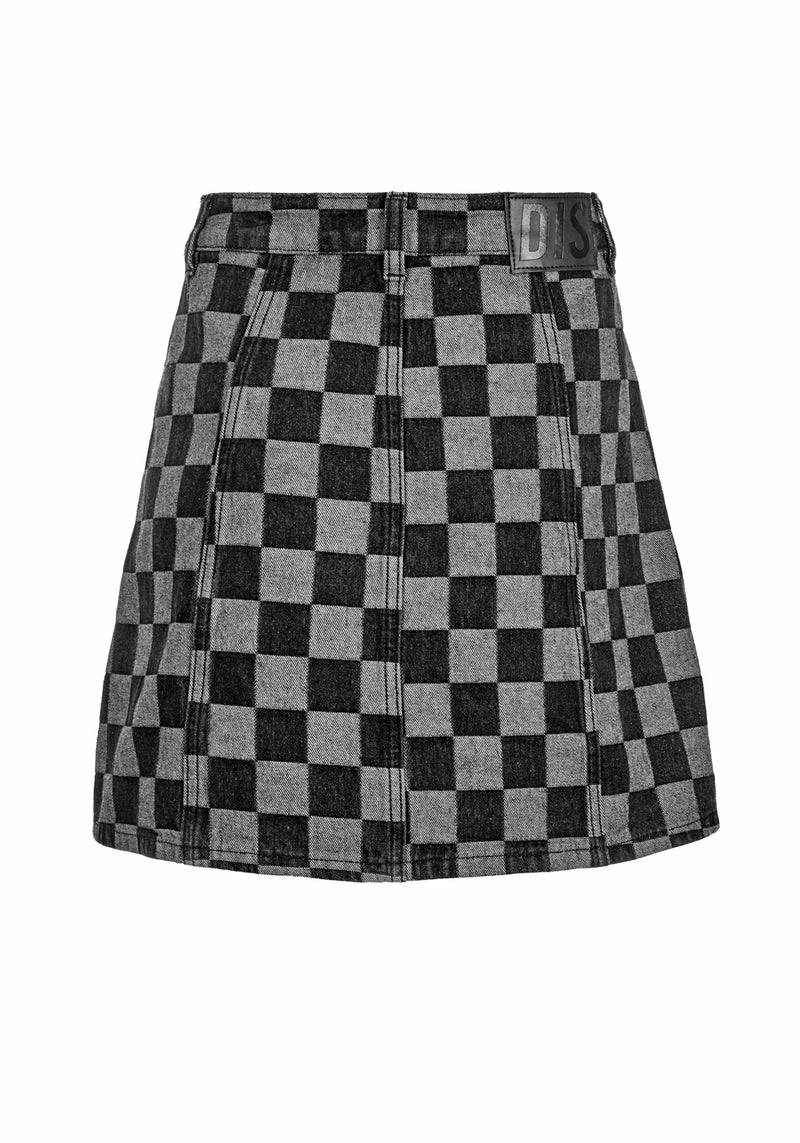 JB1 KERB A-LINE DENIM MINI SKIRT 8 JB1 KERB A-LINE DENIM MINI SKIRT - Image 8