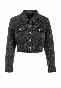JB1 Venom Relaxed Denim Crop Jacket -Womens Clothing Sales AW22JB47 Venom Relaxed Denim Crop Jacket 01 800x