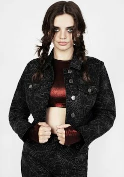 JB1 Venom Relaxed Denim Crop Jacket