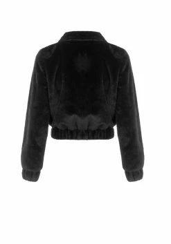 KYL1 Helena Faux Fur Crop Bomber -Womens Clothing Sales AW22KY134Helena Faux Fur Crop Bomber 1 800x