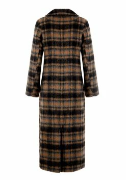 KYL1 Lore Plaid Longline Coat -Womens Clothing Sales AW22KY175 Lore Plaid Longline Coat 1b 800x