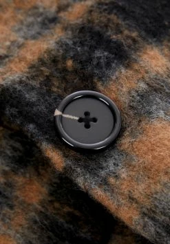 KYL1 Lore Plaid Longline Coat -Womens Clothing Sales AW22KY175Lore Plaid Longline Coat 3 800x