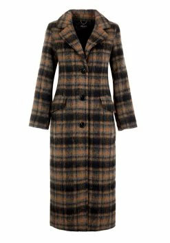 KYL1 Lore Plaid Longline Coat -Womens Clothing Sales AW22KY175Lore Plaid Longline Coat 800x