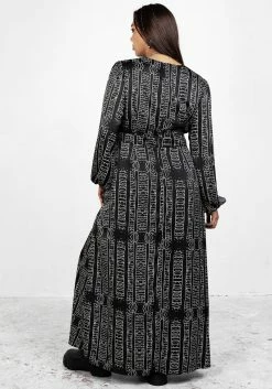 LVT1 Runes Balloon Sleeve Maxi Dress 17 LVT1 Runes Balloon Sleeve Maxi Dress -Womens Clothing Sales AW22LV01 Runes Balloon Sleeve Maxi Dress 001 bf931ed7 f5e0 409b a881 48d53674424c 800x