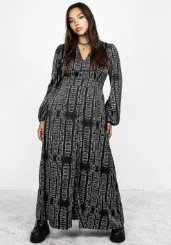 LVT1 Runes Balloon Sleeve Maxi Dress 18 LVT1 Runes Balloon Sleeve Maxi Dress -Womens Clothing Sales AW22LV01 Runes Balloon Sleeve Maxi Dress 005 25b80abc f9c6 4ed6 b8e8 5829ac067f14 800x