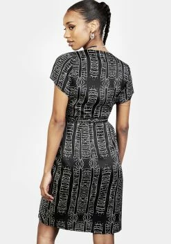 LVT1 Runes Wrap Midi Dress 12 LVT1 Runes Wrap Midi Dress -Womens Clothing Sales AW22LV02 Rune Wrap Midi Dress 001 800x