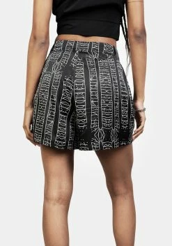 LVT1 Runes Tie Front Shorts -Womens Clothing Sales AW22LV04 Rune Tie Front Shorts 001 800x