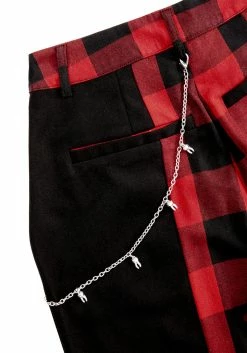 LVT1 Sh!t Show Plaid Trousers 16 LVT1 Sh!t Show Plaid Trousers -Womens Clothing Sales AW22LV103 Sh t Show Plaid Trousers D 3 800x