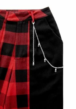 LVT1 Sh!t Show Plaid Trousers 18 LVT1 Sh!t Show Plaid Trousers -Womens Clothing Sales AW22LV103 Sh t Show Plaid Trousers D 800x