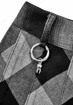 LVT1 Uh-Oh Mixed Check Low Rise Skirt -Womens Clothing Sales AW22LV105Uh Oh Mixed Check Low Rise Skirt D 2 800x