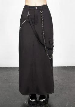 LVT1 Thrash Hardware Maxi Skirt -Womens Clothing Sales AW22LV187 Thrash Hardware Maxi Skirt 002 800x