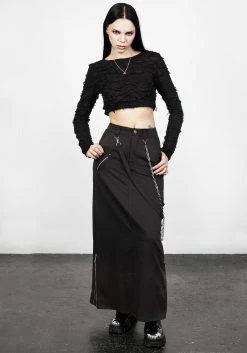 Womens Clothing Sales 20 LVT1 Thrash Hardware Maxi Skirt