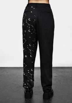 LVT1 Silver Celestial Print Spliced Tapered Trousers 19 LVT1 Silver Celestial Print Spliced Tapered Trousers -Womens Clothing Sales AW22LV238 Celeste Spliced Tailored Trousers 001 4372f02e f5b7 4eea 81d9 caea714b148e 800x