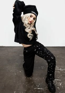 LVT1 Silver Celestial Print Spliced Tapered Trousers 21 LVT1 Silver Celestial Print Spliced Tapered Trousers -Womens Clothing Sales AW22LV238 Celeste Spliced Tailored Trousers 008 7ec4edff f784 40e3 a5cf 8160c85cdbd1 800x