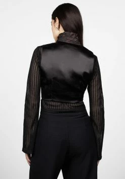 LVT1 Highness Lace Up Waistcoat -Womens Clothing Sales AW22LV272 Highness Lace Up Waistcoat 002 800x