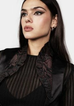 LVT1 Highness Lace Up Waistcoat -Womens Clothing Sales AW22LV272 Highness Lace Up Waistcoat 006 800x