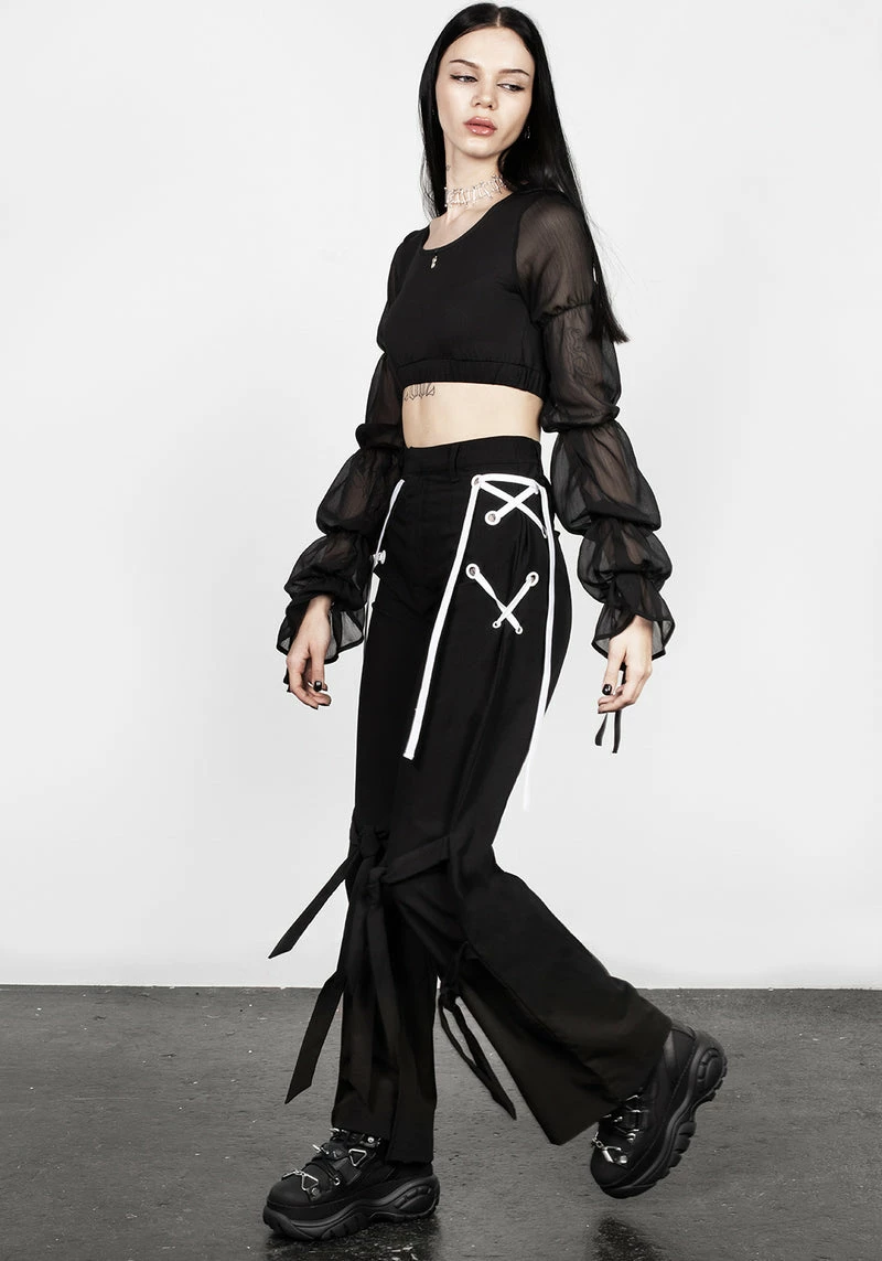 MET1 Defendant Lace Up Tie Trousers 13 MET1 Defendant Lace Up Tie Trousers - Image 13