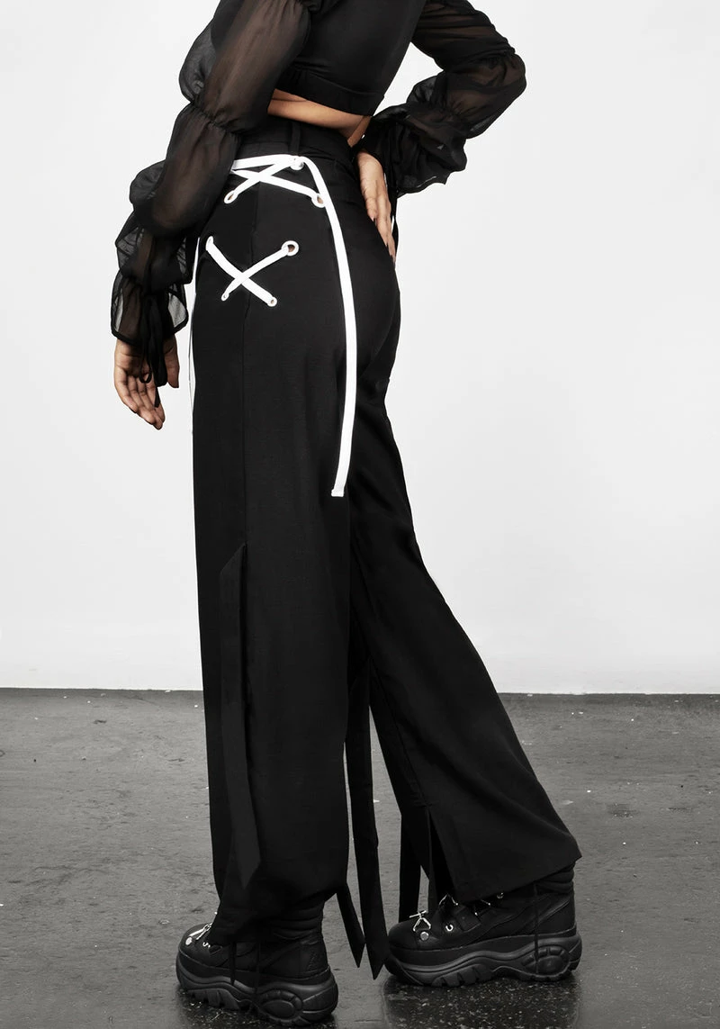 MET1 Defendant Lace Up Tie Trousers 8 MET1 Defendant Lace Up Tie Trousers - Image 8