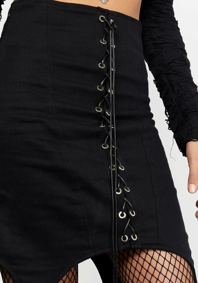 MET1 Marilyn Suspender Mini Skirt 5 MET1 Marilyn Suspender Mini Skirt - Image 5