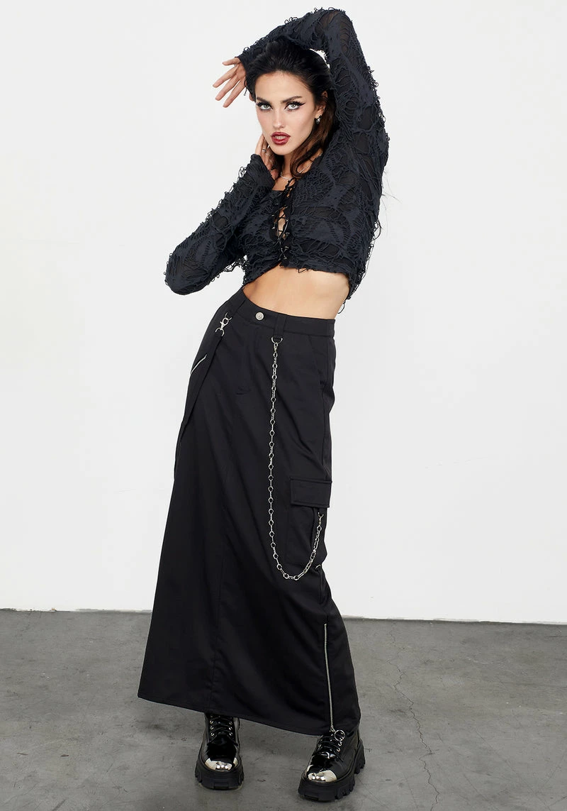 MET1 Unravelled Lace Up Top 6 MET1 Unravelled Lace Up Top - Image 6