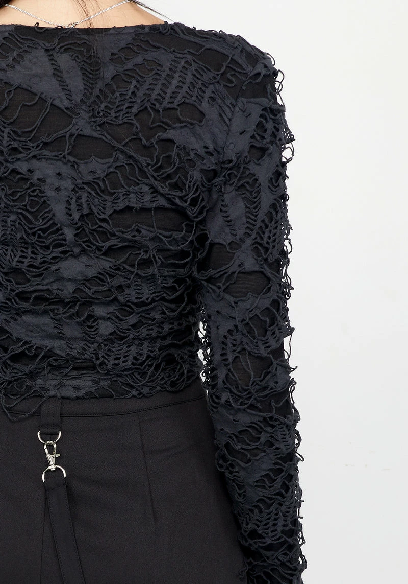 MET1 Unravelled Lace Up Top 3 MET1 Unravelled Lace Up Top - Image 3