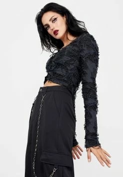 MET1 Unravelled Lace Up Top 10 MET1 Unravelled Lace Up Top -Womens Clothing Sales AW22M169 UnravelledLaceUpTop1657 800x