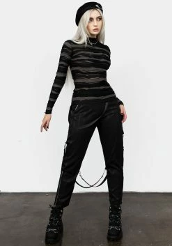 MET1 Distortion Top -Womens Clothing Sales AW22M172 DISTORTION TOP 002 800x