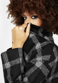 MET1 Effy Plaid Duster Coat -Womens Clothing Sales AW22M174 Effy Plaid Duster Coat 006 800x