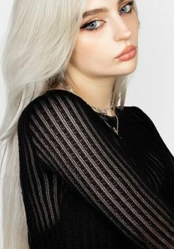 Womens Clothing Sales -Womens Clothing Sales AW22M200 HABUNDIA FLARED SLEEVE CROP TOP 011 800x