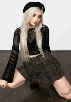 MET1 Habundia Flared Sleeve Crop Top -Womens Clothing Sales AW22M200 HABUNDIA FLARED SLEEVE CROP TOP 015 800x