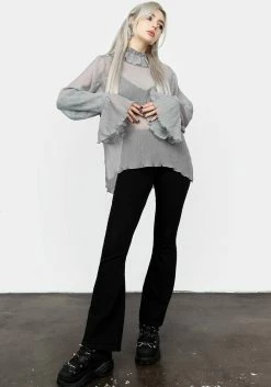 MET1 Rey Sheer Ruffle Top 13 MET1 Rey Sheer Ruffle Top -Womens Clothing Sales AW22M203 REY SHEER RUFFLE TOP 001 800x