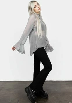 MET1 Rey Sheer Ruffle Top 16 MET1 Rey Sheer Ruffle Top -Womens Clothing Sales AW22M203 REY SHEER RUFFLE TOP 002 800x