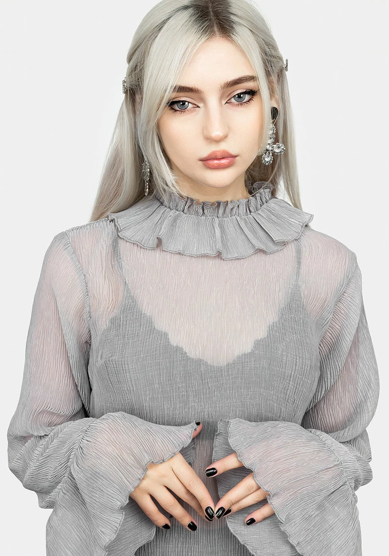 MET1 Rey Sheer Ruffle Top 1 MET1 Rey Sheer Ruffle Top