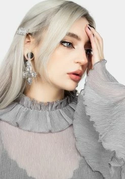 MET1 Rey Sheer Ruffle Top 15 MET1 Rey Sheer Ruffle Top -Womens Clothing Sales AW22M203 REY SHEER RUFFLE TOP 010 800x