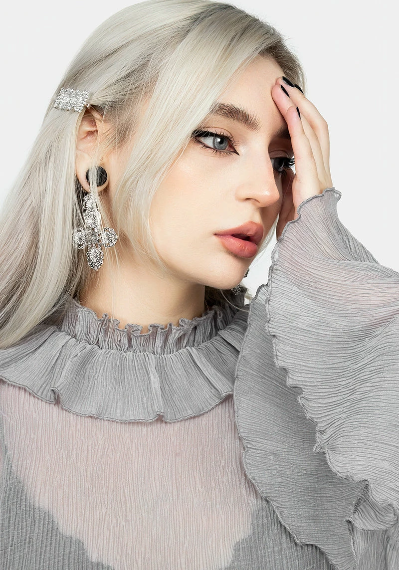 MET1 Rey Sheer Ruffle Top 5 MET1 Rey Sheer Ruffle Top - Image 5