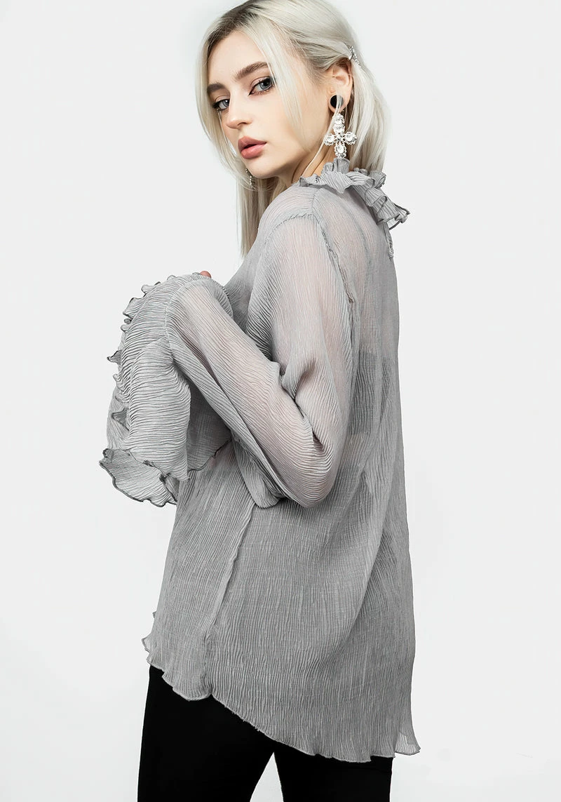 MET1 Rey Sheer Ruffle Top 11 MET1 Rey Sheer Ruffle Top - Image 11