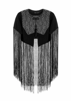 MET1 Sharona Fringed Bolero Jacket -Womens Clothing Sales AW22M260 Sharona Fringed Bolero Jacket 1 800x