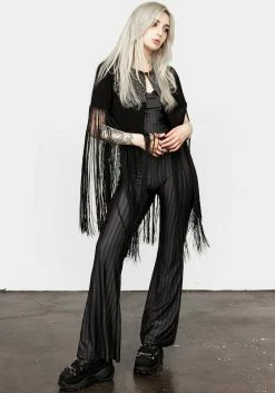 MET1 Sharona Fringed Bolero Jacket -Womens Clothing Sales AW22M260 SHARONA FRINGED BOLERO JUCKET 001 800x