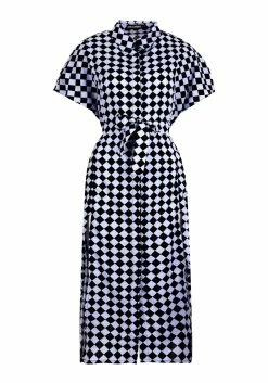 MET1 Discordia Midi Shirt Dress -Womens Clothing Sales AW22M298 Discordia Midi Wrap Dress 01 800x