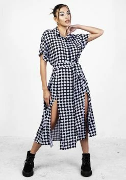 MET1 Discordia Midi Shirt Dress