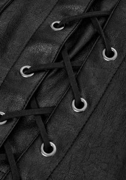 MET1 Mosh Faux Leather Lace Up Shorts 23 MET1 Mosh Faux Leather Lace Up Shorts -Womens Clothing Sales AW22M320Mosh Faux Leather Lace Up Shorts 5 800x