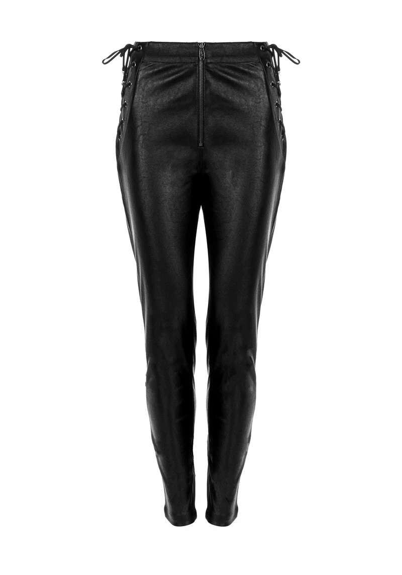 MET1 Rival Faux Leather Lace Up Pants 7 MET1 Rival Faux Leather Lace Up Pants - Image 7