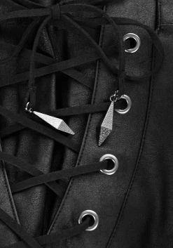 MET1 Rival Faux Leather Lace Up Pants 18 MET1 Rival Faux Leather Lace Up Pants -Womens Clothing Sales AW22M321 Rival Faux Leather Lace Up Pants 4 800x