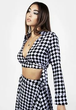 MET1 Discordia Collared Wrap Top -Womens Clothing Sales AW22M326 Discordia Collared Wrap Top 009 800x