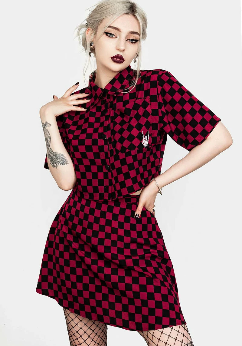 MET1 Arcade Crop Boxy Shirt 1 MET1 Arcade Crop Boxy Shirt